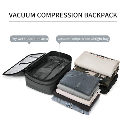 Vacuum Compression Travel Backpack